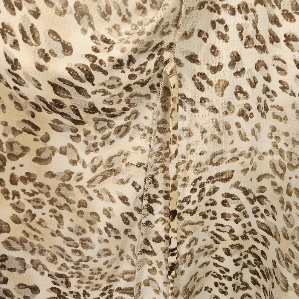 Luna Sea Trading Kimono Sleeve Robe Animal Leopard Print Beach Cover-up S/M - Picture 5 of 6